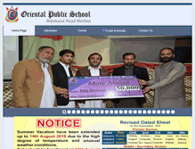 Tablet Screenshot of oriental.edu.pk